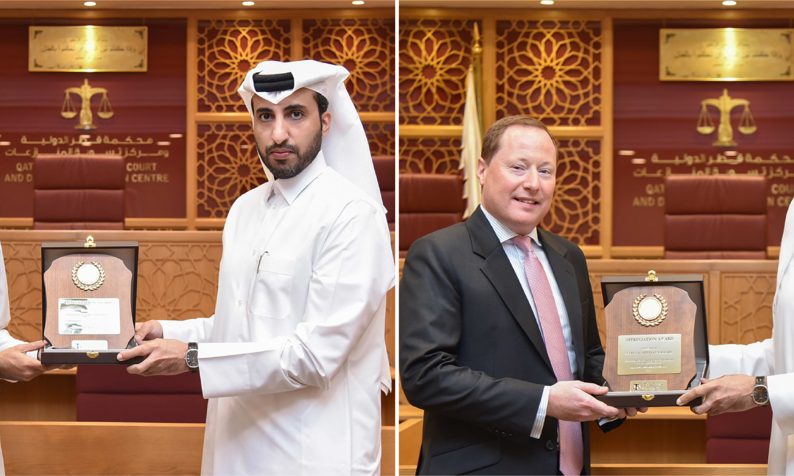 محكمة قطر الدولية تكرّم مكاتب المحامين المشاركين بمبادرة المساعدة القانونية